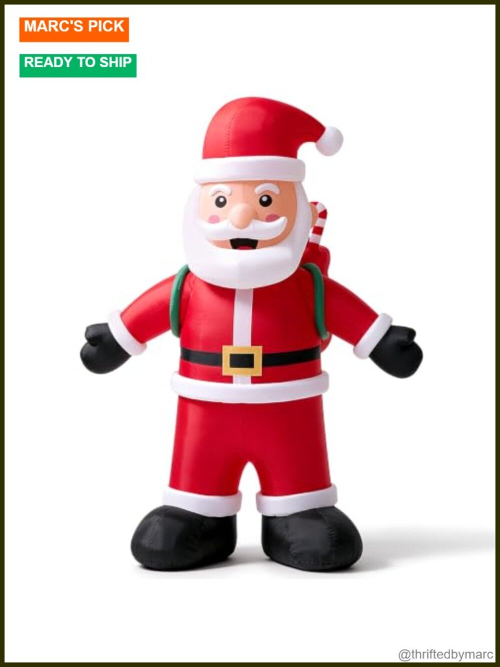 10ft Christmas Inflatable Santa with Blower, Outdoor Yard Decor